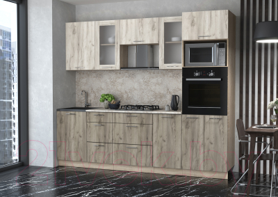 Готовая кухня Интерлиния Мила 2.5 ВТ