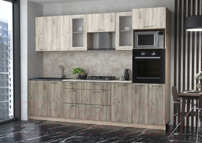 Готовая кухня Интерлиния Мила 2.8 ВТ