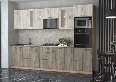 Готовая кухня Интерлиния Мила 3.0 ВТ