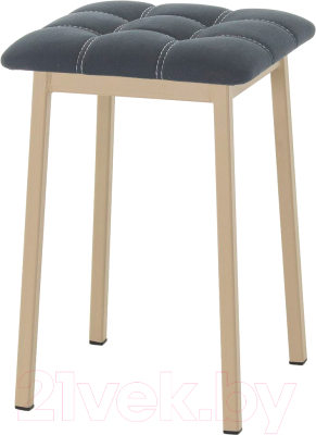 Табурет AMC Comfort 7.10.1 (ткань черный/капучино) - фото