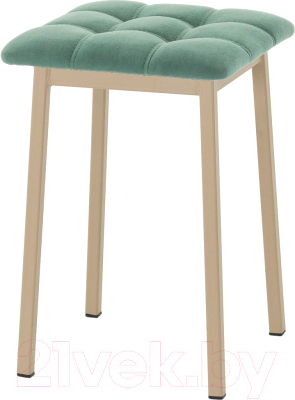 Табурет AMC Comfort 7.10.9 (ткань зеленый/капучино) - фото