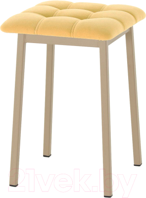 Табурет AMC Comfort 7.10.15 (ткань желтый/капучино) - фото