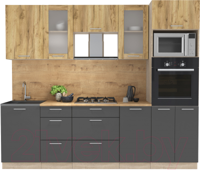 Готовая кухня Интерлиния Мила 2.5 ВТ - фото
