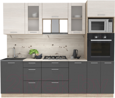 Готовая кухня Интерлиния Мила 2.5 ВТ - фото