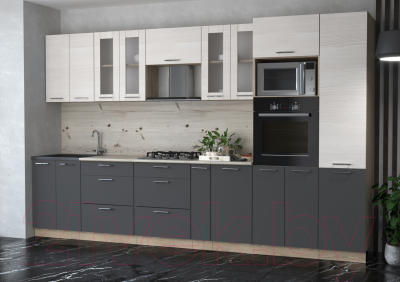 Готовая кухня Интерлиния Мила 3.4 ВТ