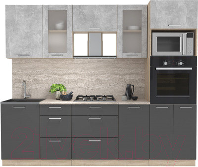 Готовая кухня Интерлиния Мила 2.5 ВТ - фото