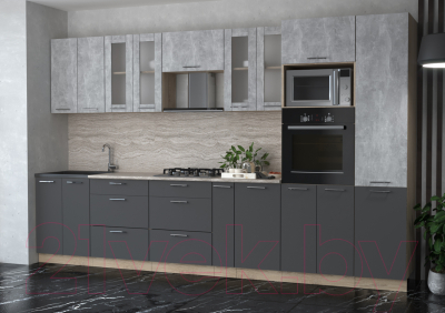 Готовая кухня Интерлиния Мила 3.4 ВТ