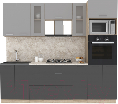 Готовая кухня Интерлиния Мила 2.4 ВТ - фото