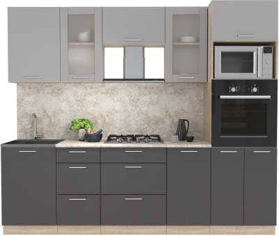Готовая кухня Интерлиния Мила 2.5 ВТ - фото
