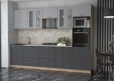 Готовая кухня Интерлиния Мила 3.0 ВТ