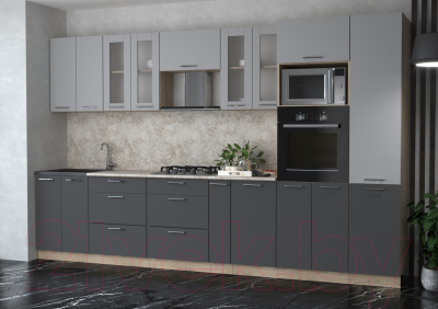 Готовая кухня Интерлиния Мила 3.4 ВТ