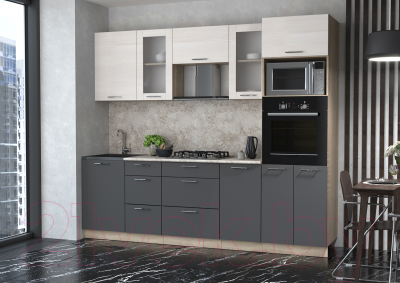 Готовая кухня Интерлиния Мила 2.5 ВТ