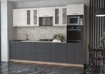 Готовая кухня Интерлиния Мила 3.0 ВТ