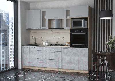 Готовая кухня Интерлиния Мила 2.4 ВТ