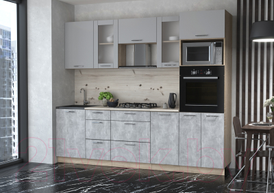 Готовая кухня Интерлиния Мила 2.5 ВТ