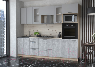 Готовая кухня Интерлиния Мила 2.6 ВТ