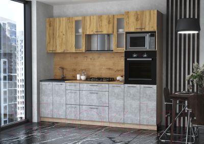 Готовая кухня Интерлиния Мила 2.4 ВТ