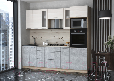 Готовая кухня Интерлиния Мила 2.4 ВТ