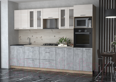 Готовая кухня Интерлиния Мила 3.0 ВТ