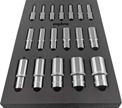 Набор головок слесарных Ombra OMT18STE