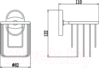 Держатель для освежителя воздуха Savol S-007033-1