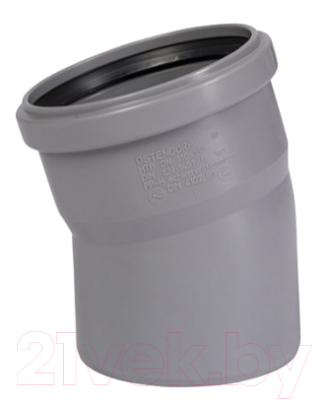 Отвод внутренней канализации Ostendorf ДУ 75х15 / 113100 - фото