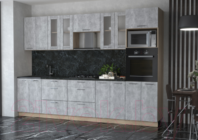 Готовая кухня Интерлиния Мила 3.0 ВТ