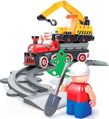 Конструктор Bauer Железная дорога. Строительство ЖД с Блокменом / 924 - фото