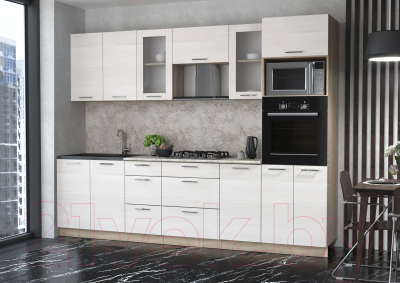 Готовая кухня Интерлиния Мила 2.8 ВТ