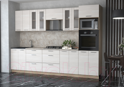 Готовая кухня Интерлиния Мила 3.0 ВТ