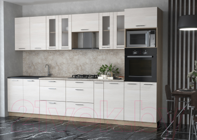 Готовая кухня Интерлиния Мила 3.2 ВТ