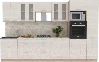 Готовая кухня Интерлиния Мила 3.4 ВТ - фото