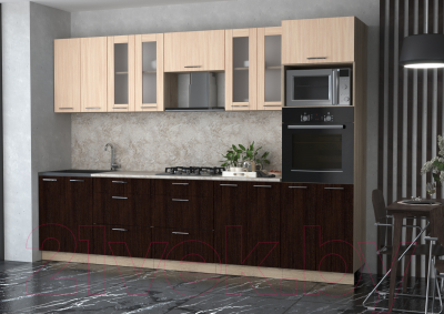 Готовая кухня Интерлиния Мила 3.0 ВТ