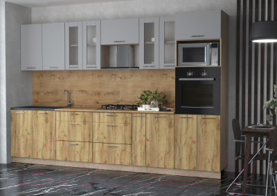 Готовая кухня Интерлиния Мила 3.2 ВТ