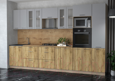 Готовая кухня Интерлиния Мила 3.4 ВТ