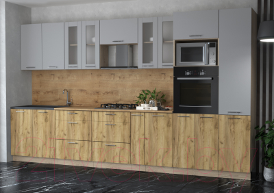 Готовая кухня Интерлиния Мила 3.6 ВТ