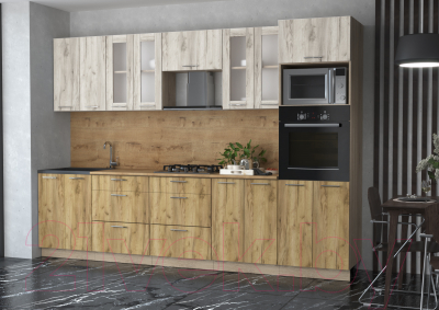 Готовая кухня Интерлиния Мила 3.0 ВТ