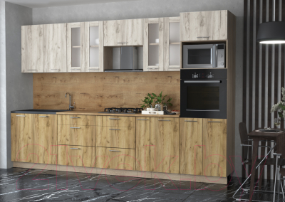 Готовая кухня Интерлиния Мила 3.2 ВТ