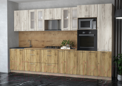 Готовая кухня Интерлиния Мила 3.4 ВТ