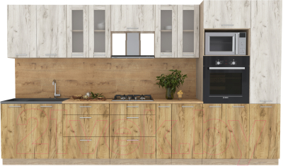 Готовая кухня Интерлиния Мила 3.6 ВТ - фото