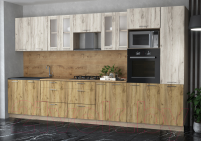 Готовая кухня Интерлиния Мила 3.6 ВТ