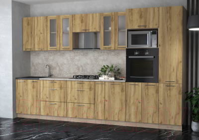 Готовая кухня Интерлиния Мила 3.4 ВТ