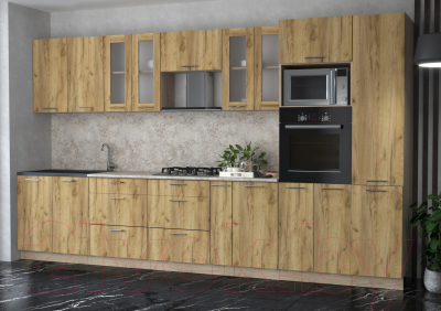 Готовая кухня Интерлиния Мила 3.6 ВТ