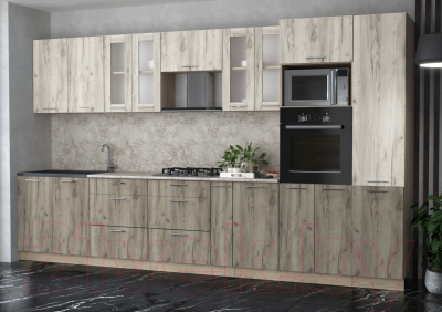 Готовая кухня Интерлиния Мила 3.6 ВТ