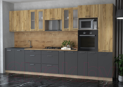 Готовая кухня Интерлиния Мила 3.6 ВТ