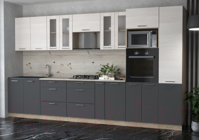 Готовая кухня Интерлиния Мила 3.6 ВТ