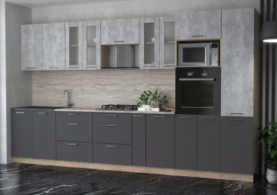 Готовая кухня Интерлиния Мила 3.6 ВТ