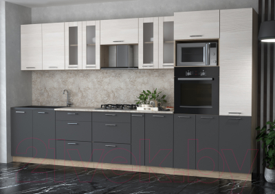 Готовая кухня Интерлиния Мила 3.6 ВТ