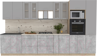 Готовая кухня Интерлиния Мила 3.6 ВТ - фото