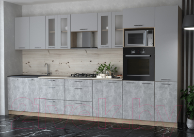 Готовая кухня Интерлиния Мила 3.6 ВТ